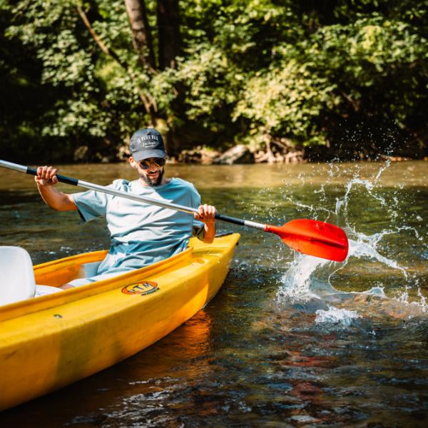 Type Kayak sur la Lesse